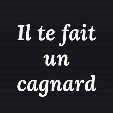 Logo Il te fait un cagnard