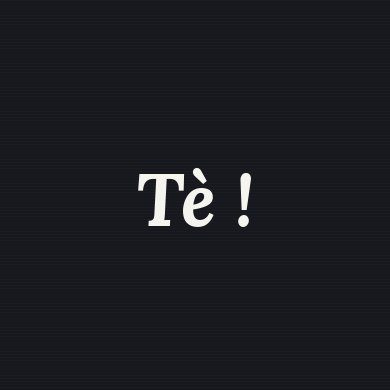 Logo Tè !