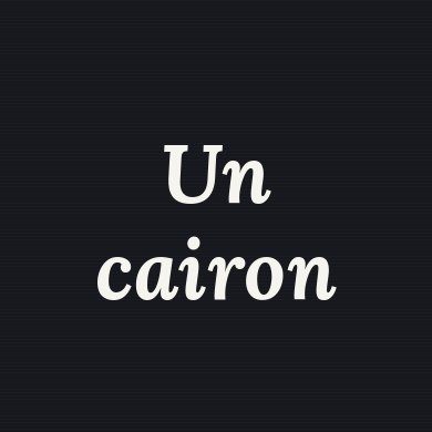 Logo Un cairon