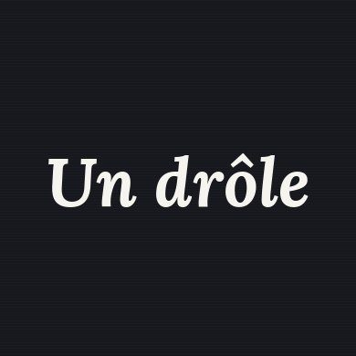 Logo Un drôle