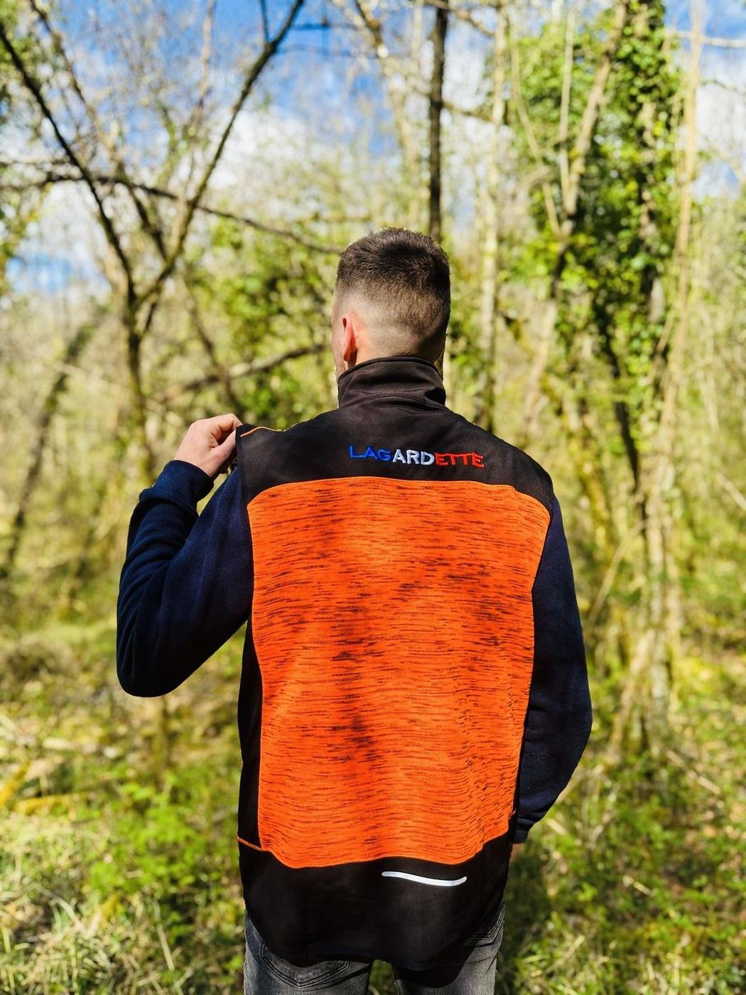 Gilet softshell Lagardette porté